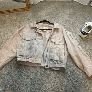 Women's Beige Camouflage Jacket